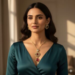 Kazaara | The Vintage Bloom Pendant Set