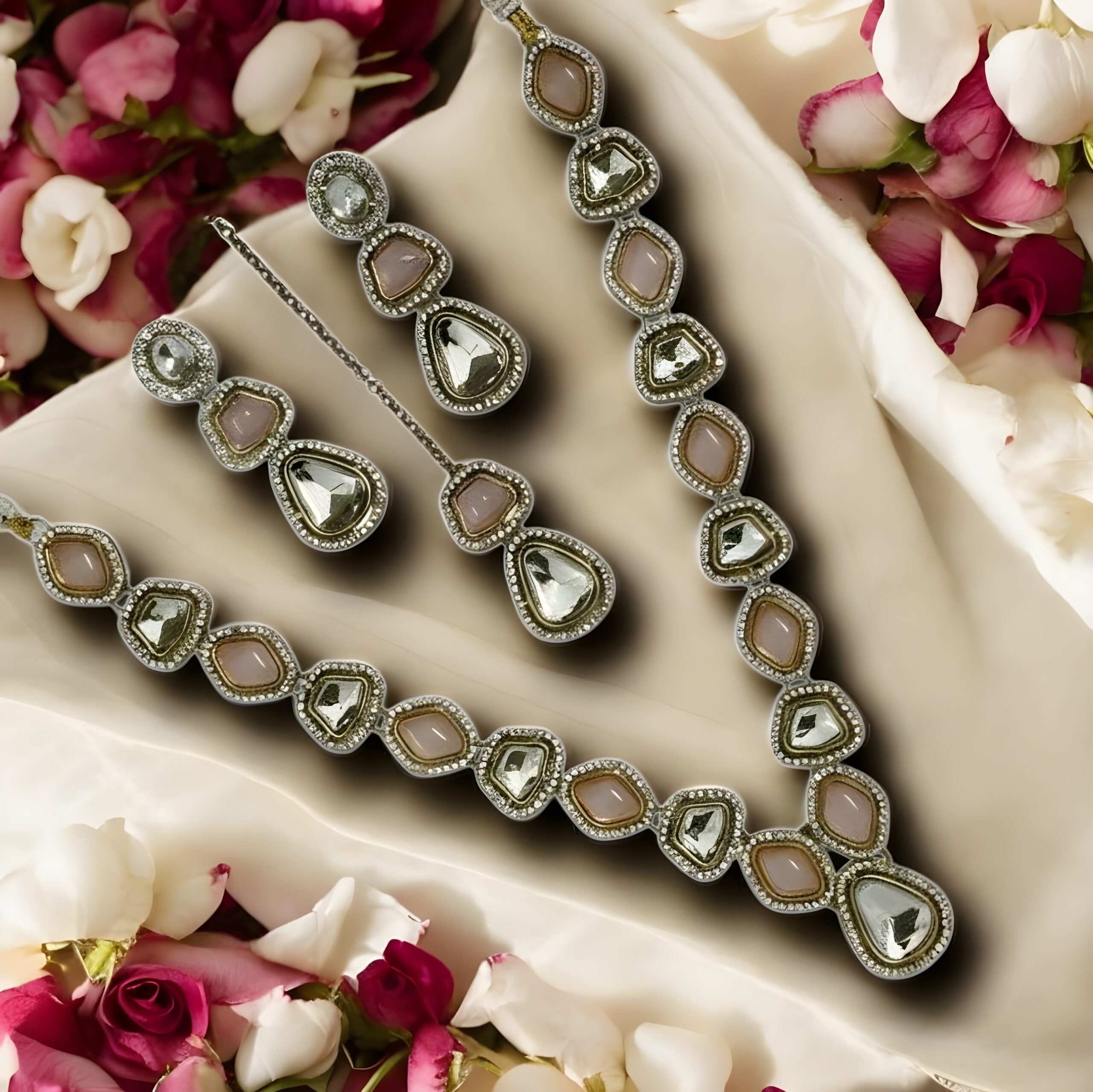 Kazaara | The Petal Blush Kundan Ensemble