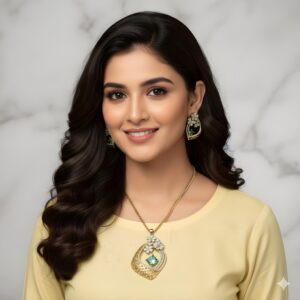 Kazaara | Aqua Bloom AD Pendant Set