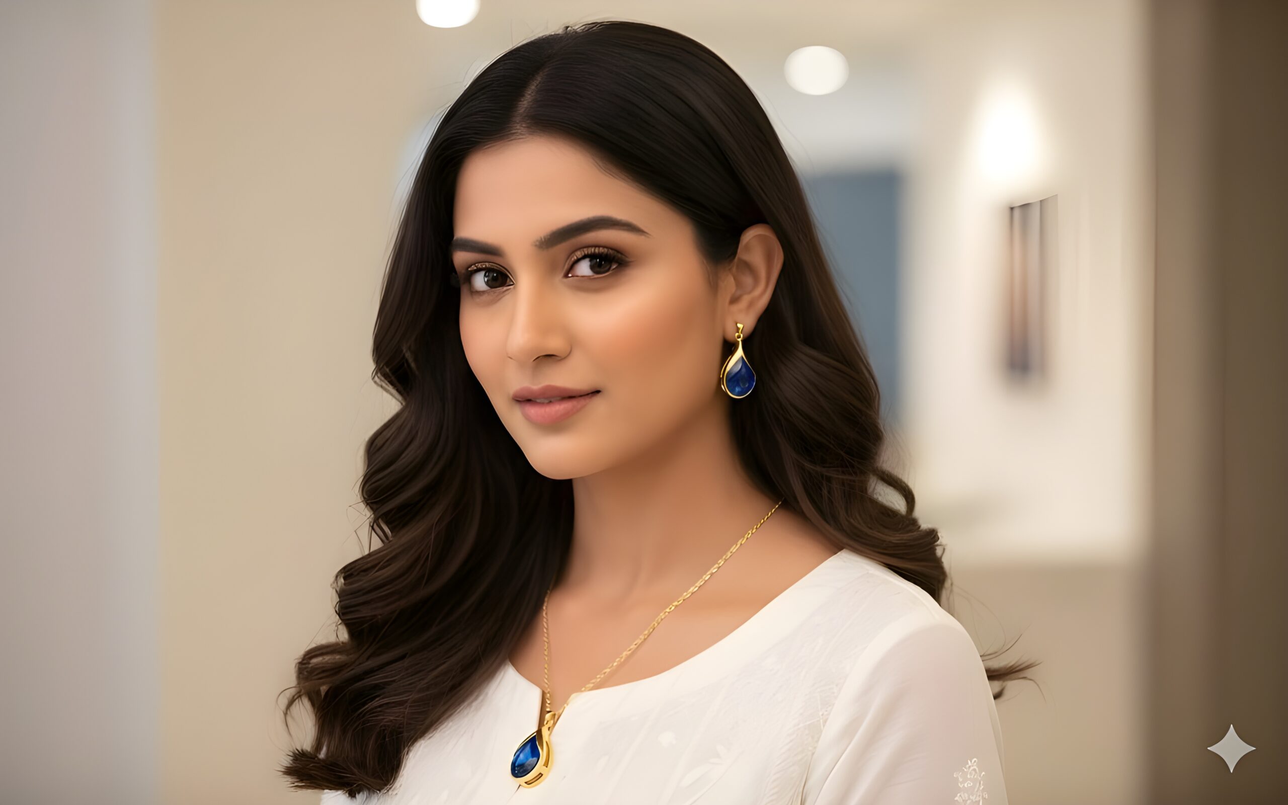 Kazaara | Midnight Sapphire Pendant Set