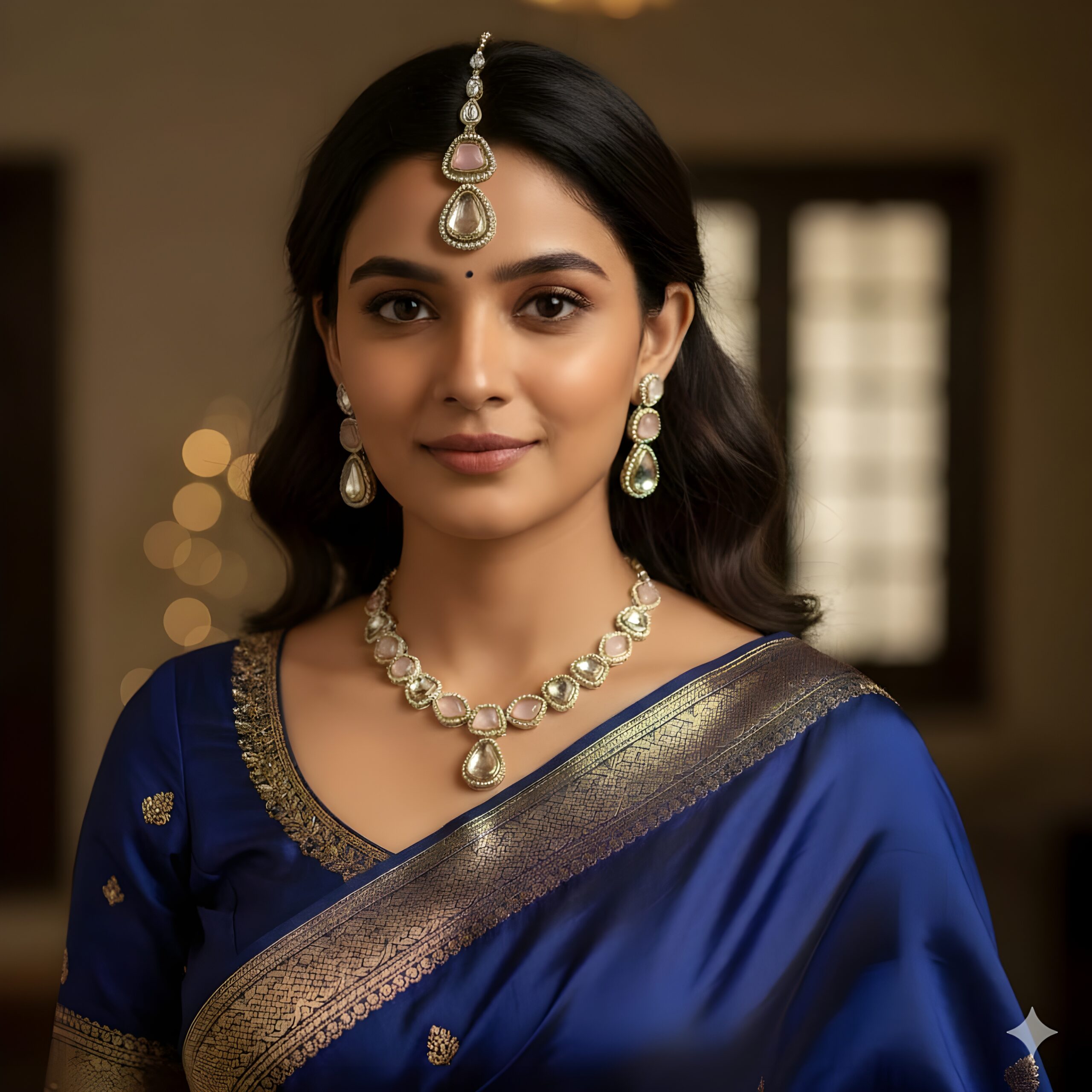 Kazaara | The Petal Blush Kundan Ensemble - Image 2