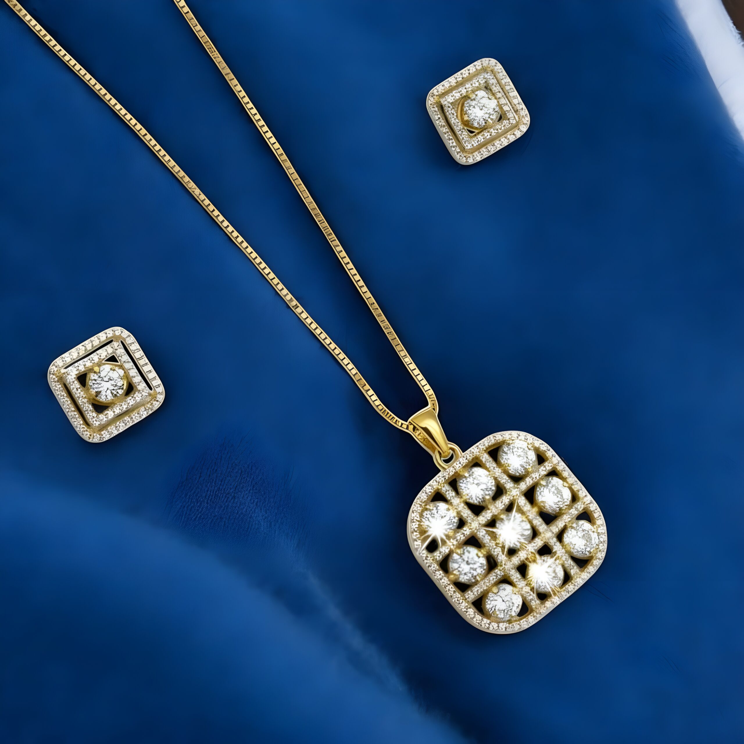 Kazaara | The Stellar Grid Pendant Set - Image 2