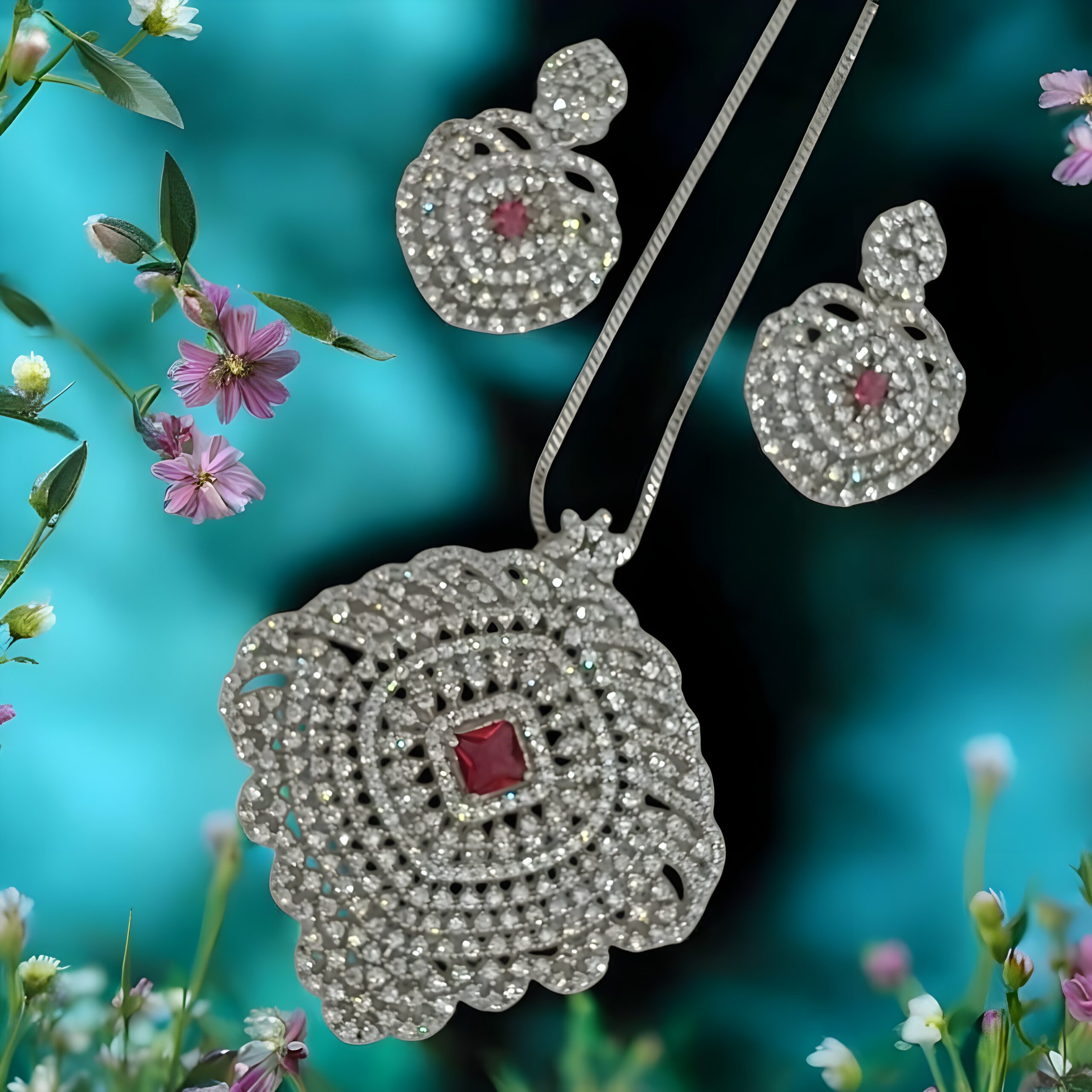 Kazaara | The Scarlet Royale AD Pendant Set - Image 3