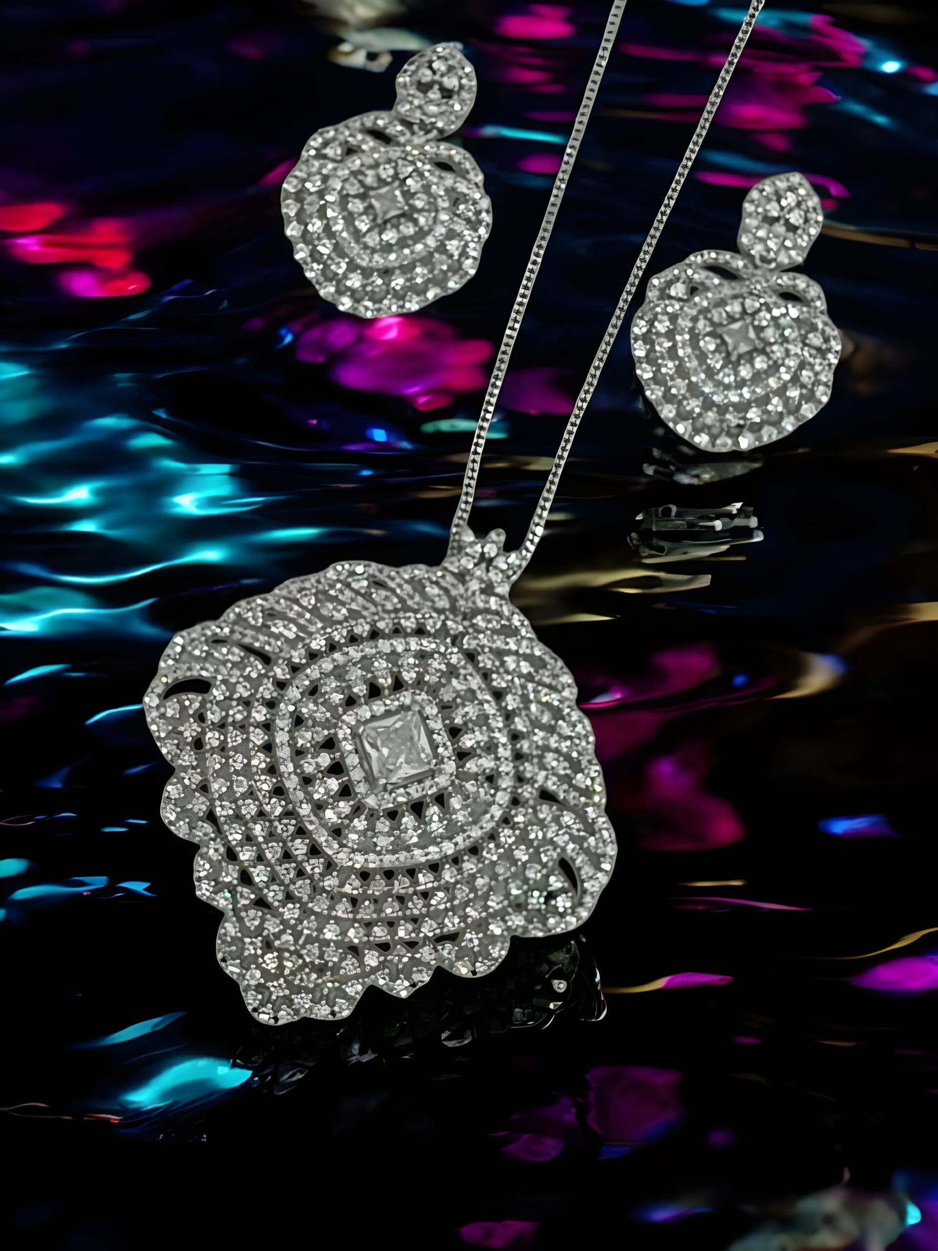 Kazaara | The Zenith Sparkle AD Pendant Set - Image 3