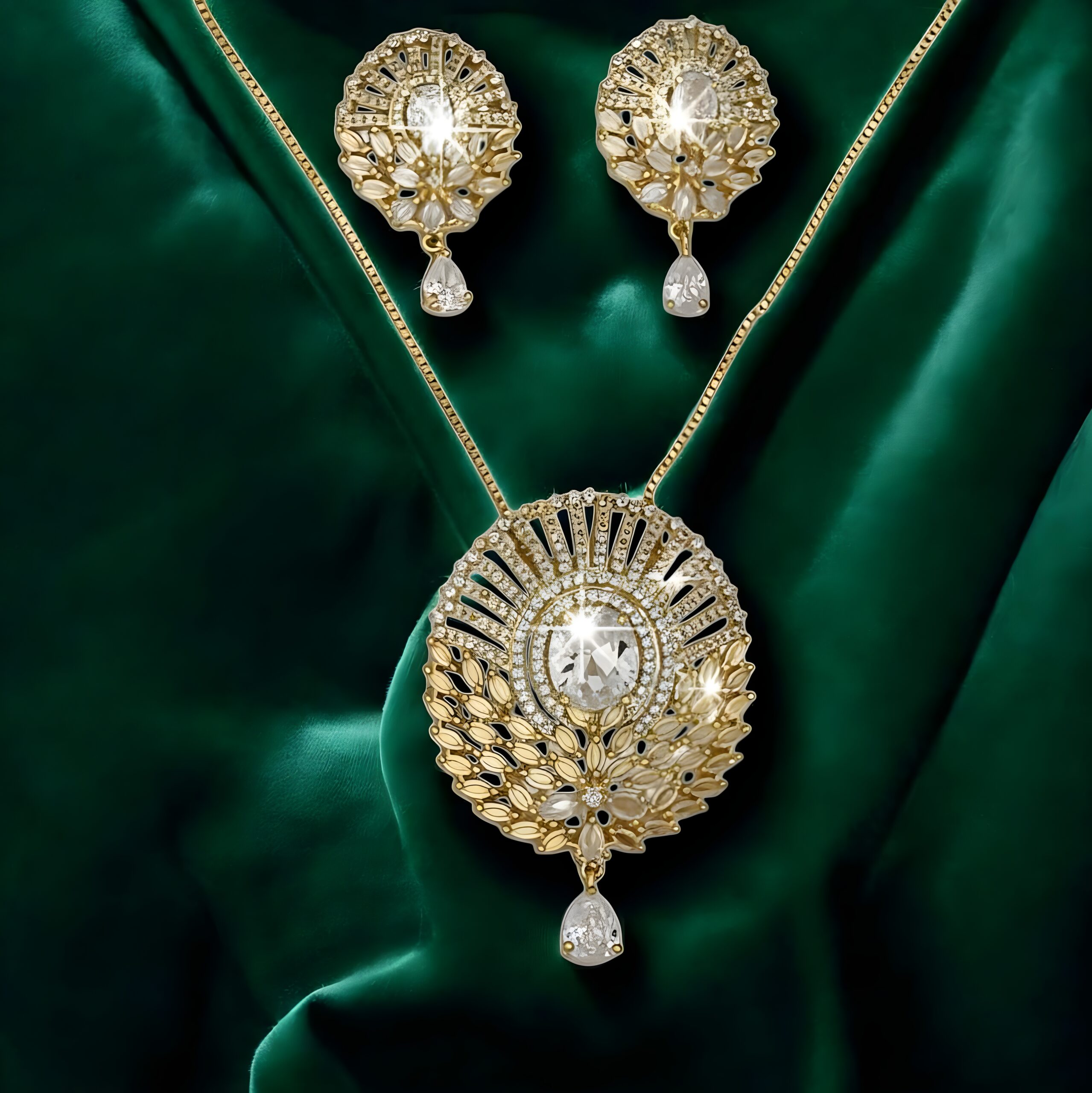 Kazaara | The Golden Canopy AD Pendant Set - Image 3