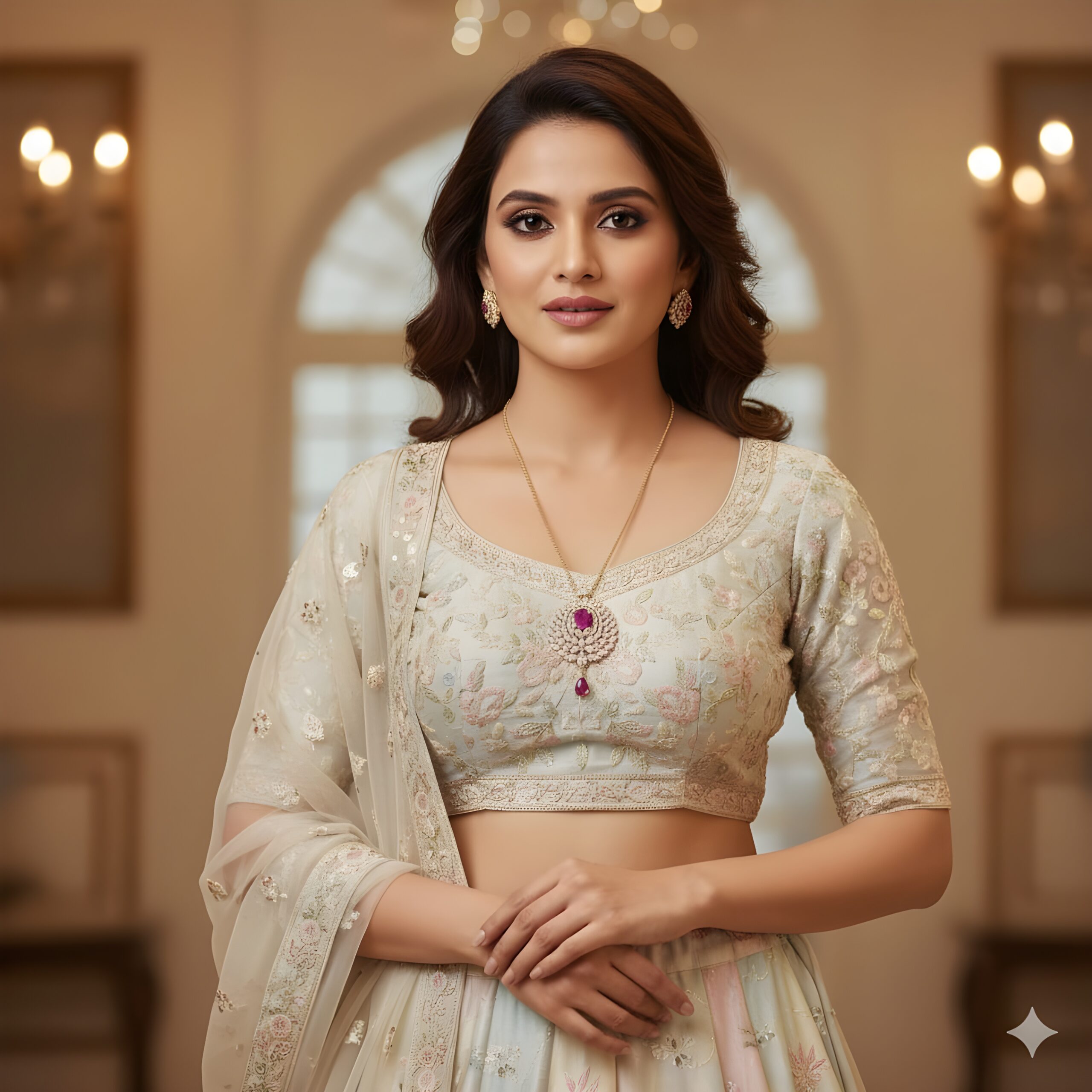 Kazaara | The Ruby Radiance AD Pendant Set - Image 3