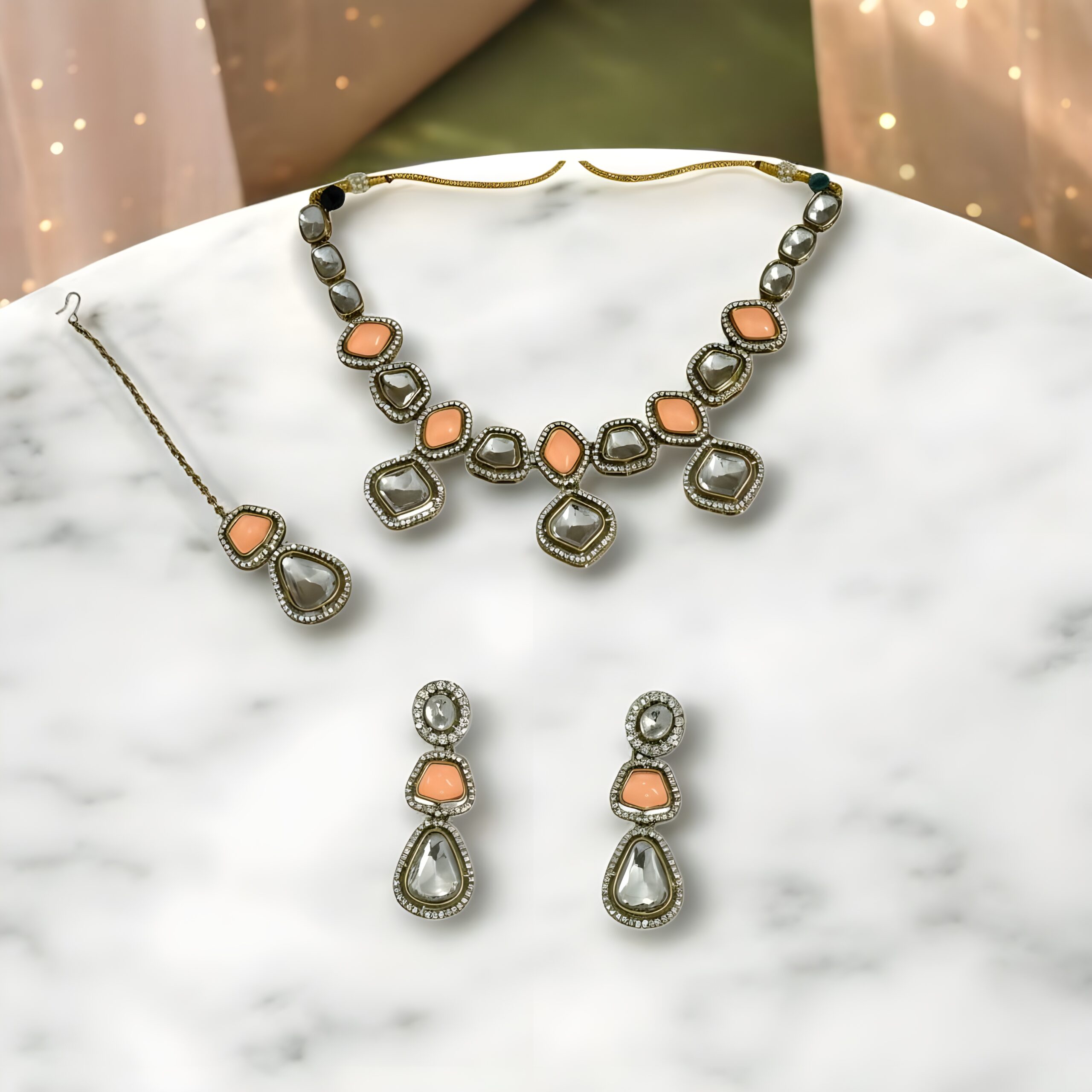 Kazaara | The Coral Bloom Kundan Ensemble - Image 3