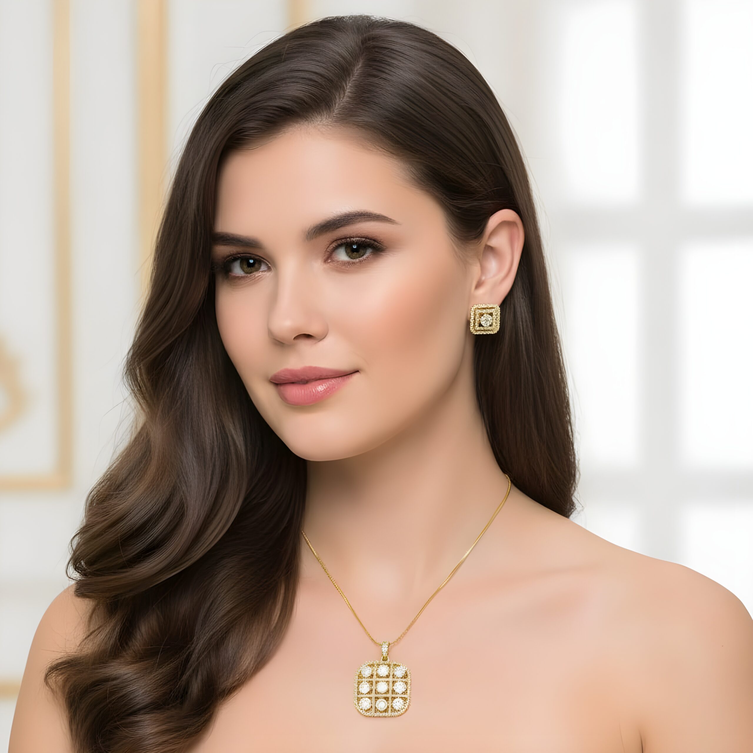 Kazaara | The Stellar Grid Pendant Set - Image 3