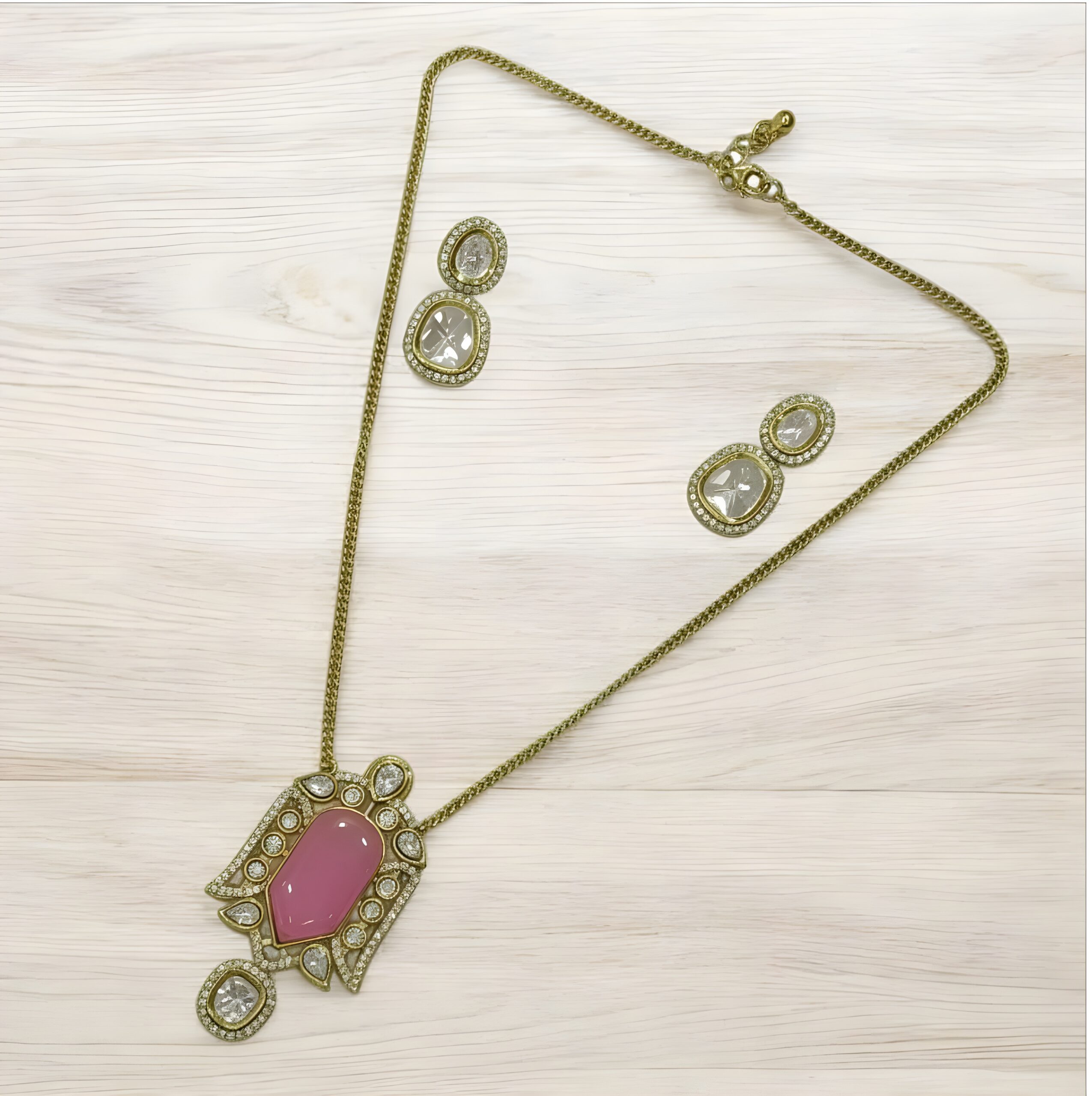 Kazaara | Rose Vintage AD Pendant Set - Image 3