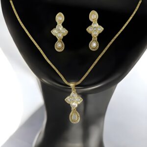 Kazaara “Teardrop Shine” Pendant Set