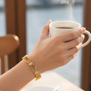 Kazaara | Golden Wave AD Bracelet