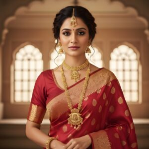 Kazaara | The 'Heritage Bloom' Double-Layered Necklace Set