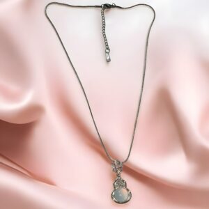 Kazaara | The 'Lunar Bloom' Minimalist Pendant Chain