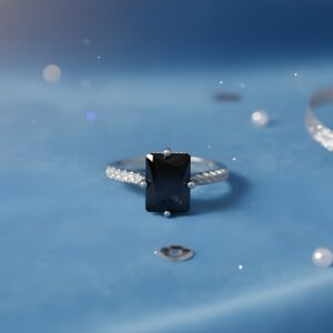 Kazaara | Midnight Sparkle Adjustable Ring