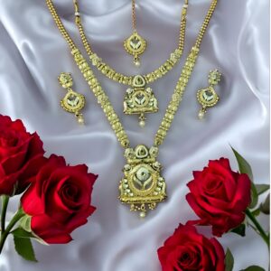 Kazaara | Regal Double-Layered Necklace Set