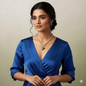 Kazaara | Emerald Bird Motif AD Necklace Set