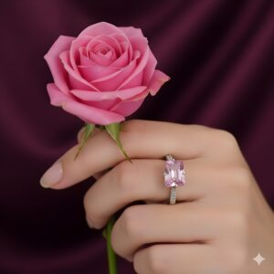 Kazaara | Pink Radiance Adjustable Ring