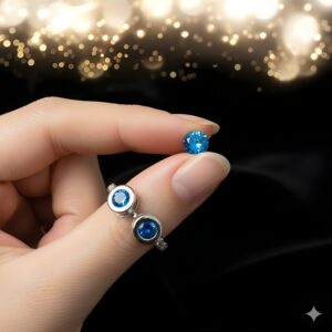 Kazaara | Midnight Duo Adjustable Ring