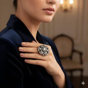 Kazaara | Diamond Blossom Adjustable Ring