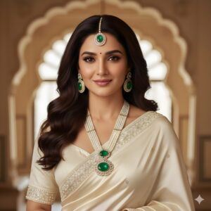 Kazaara | Emerald Pearl Cascade Set