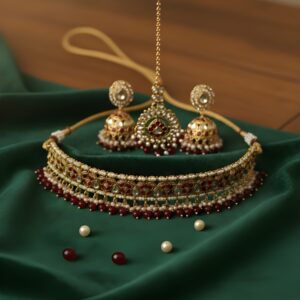 Kazaara | Regal Ruby Choker Set