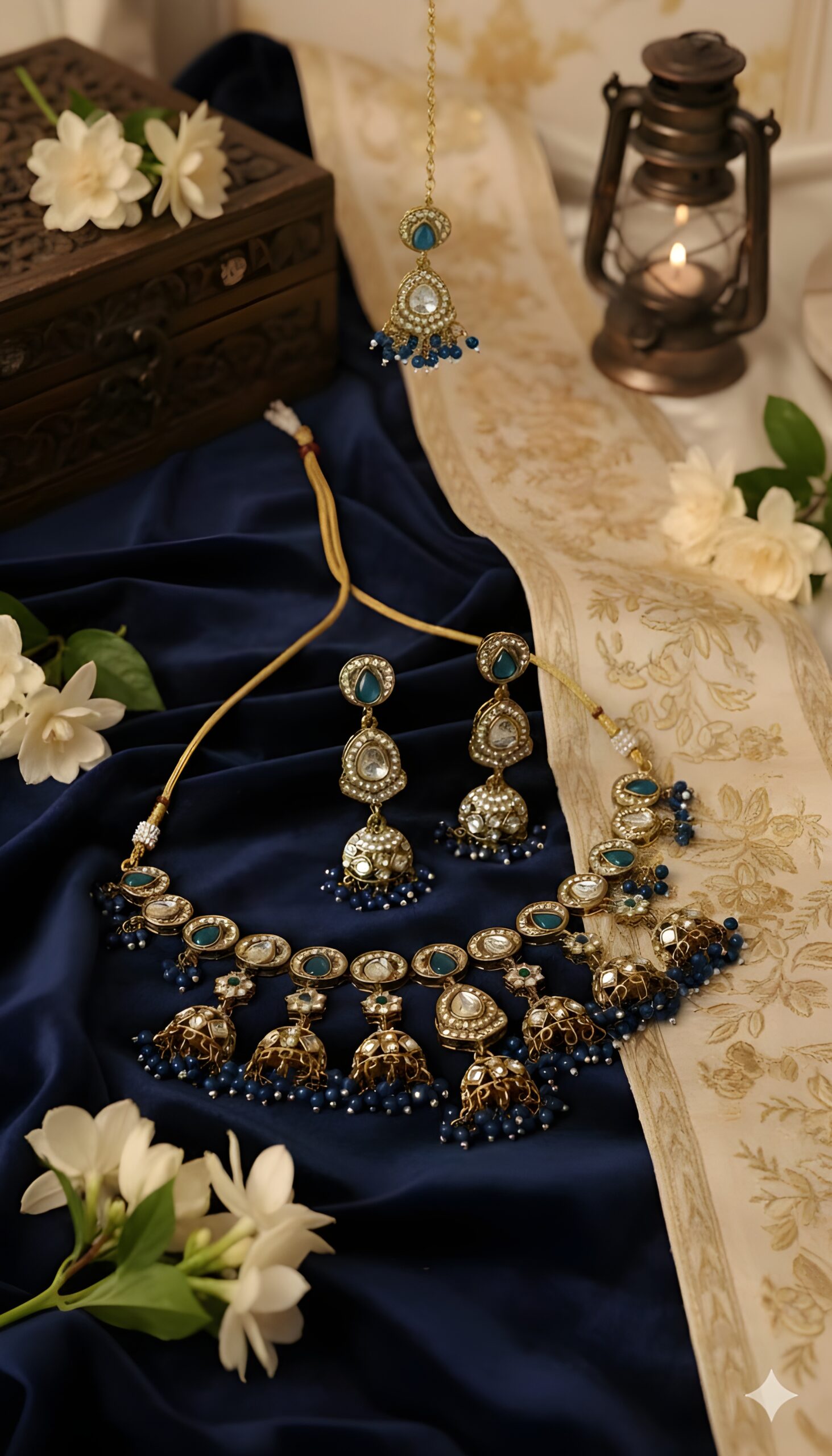 Kazaara | Midnight Bloom Necklace Set