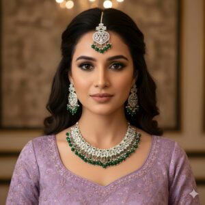 Kazaara | Grand Emerald Necklace Set