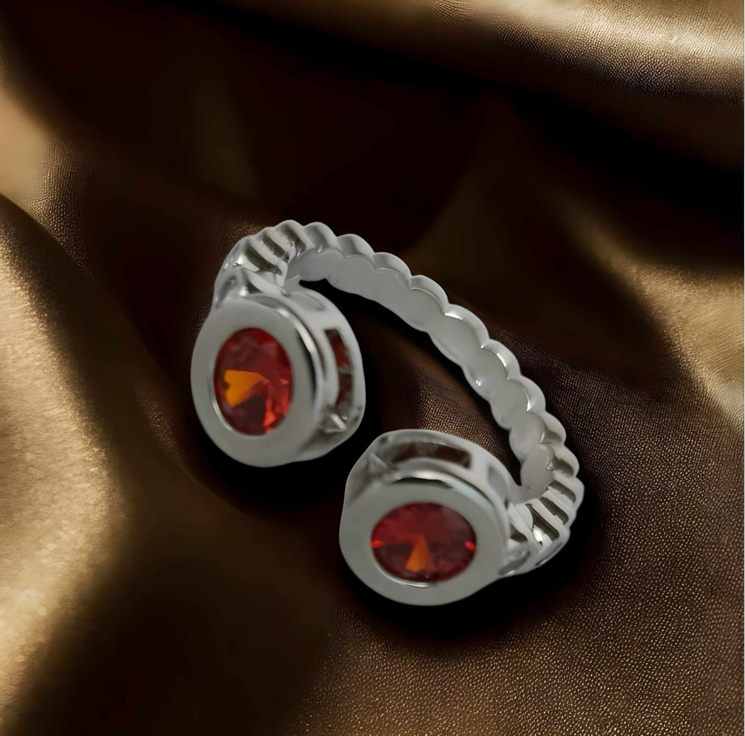Kazaara | Sunset Duo Adjustable Ring - Image 2