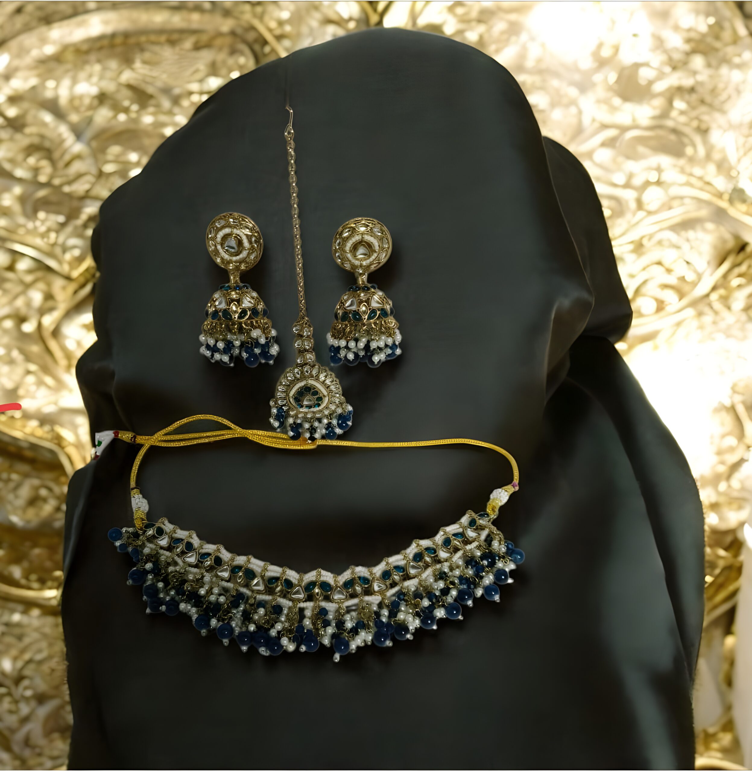 Kazaara | Indigo Bloom Choker Set - Image 2