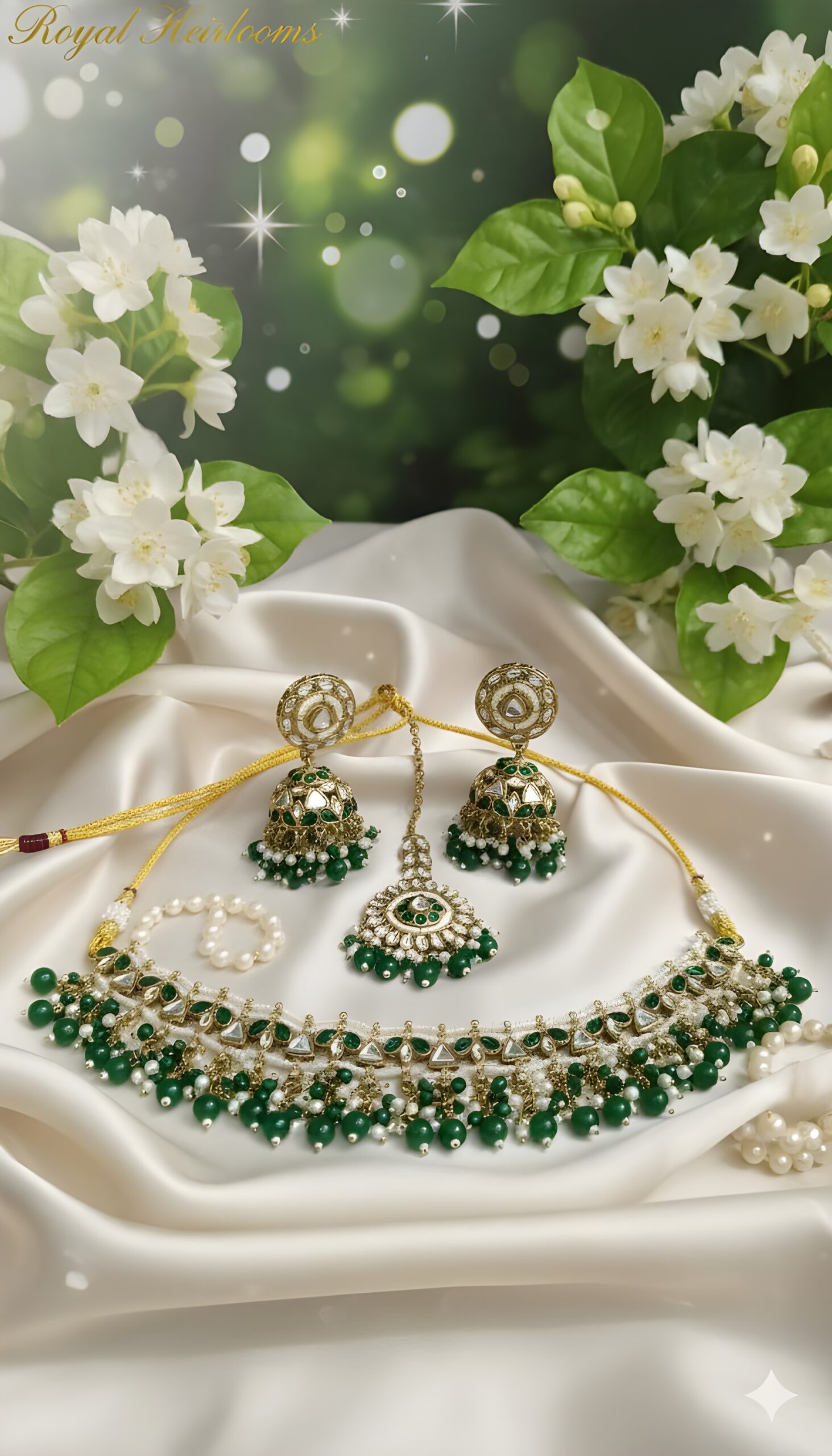 Kazaara | Emerald Serenity Choker Set - Image 2