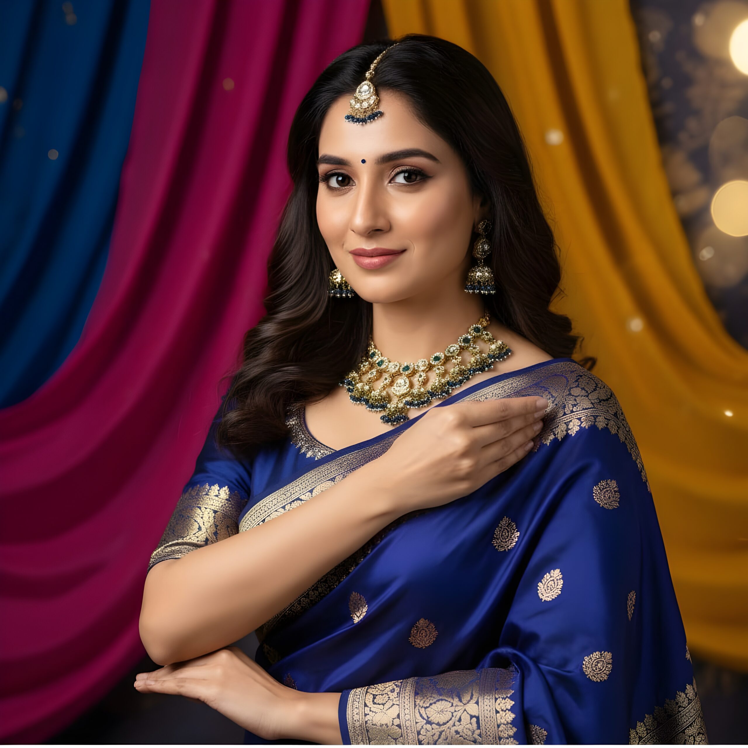 Kazaara | Midnight Bloom Necklace Set - Image 2