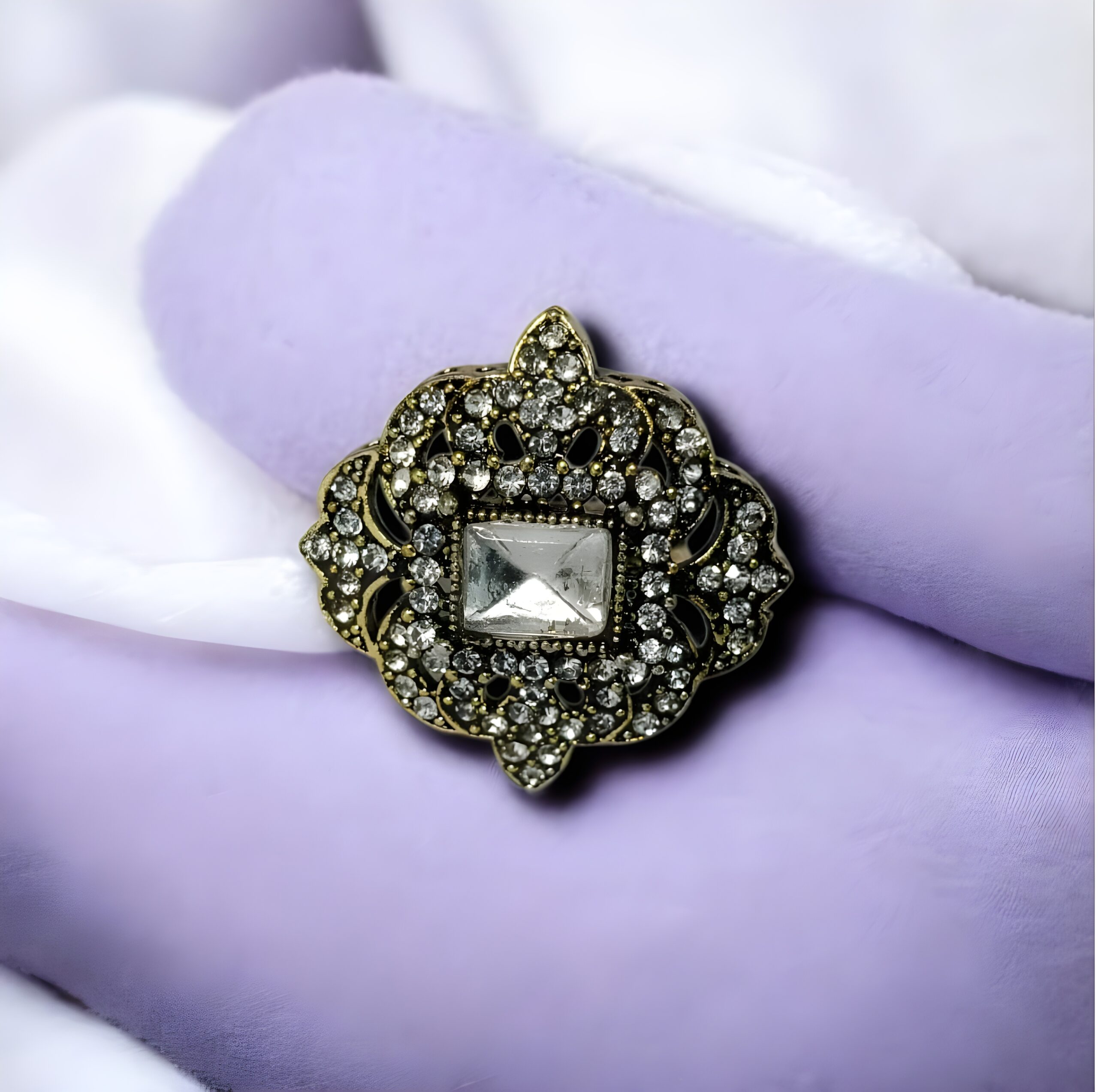 Kazaara | Diamond Cluster Adjustable Ring - Image 3